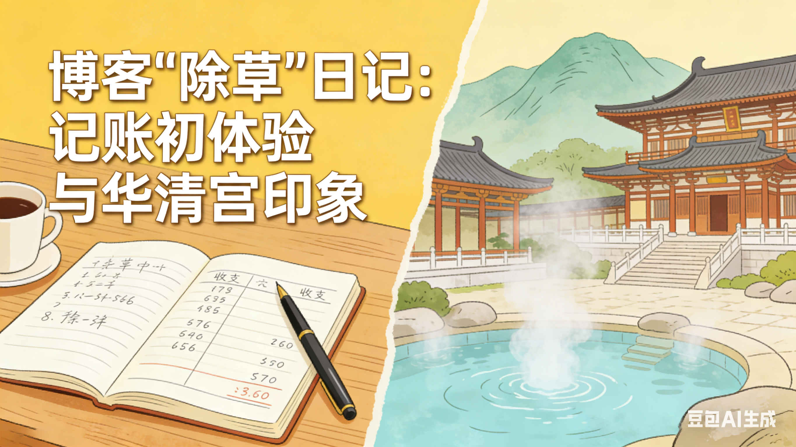 博客“除草”记：记账初体验与华清宫印象